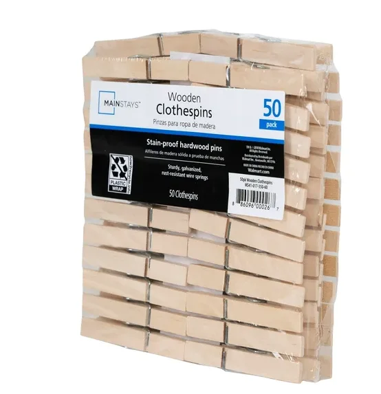 50 упаковок прищепок из натурального дерева — влагостойкие и нержавеющие пружинные зажимы для сушки одежды
50 упаковок прищепок из натурального дерева — влагостойкие и нержавеющие пружинные зажимы для сушки одежды