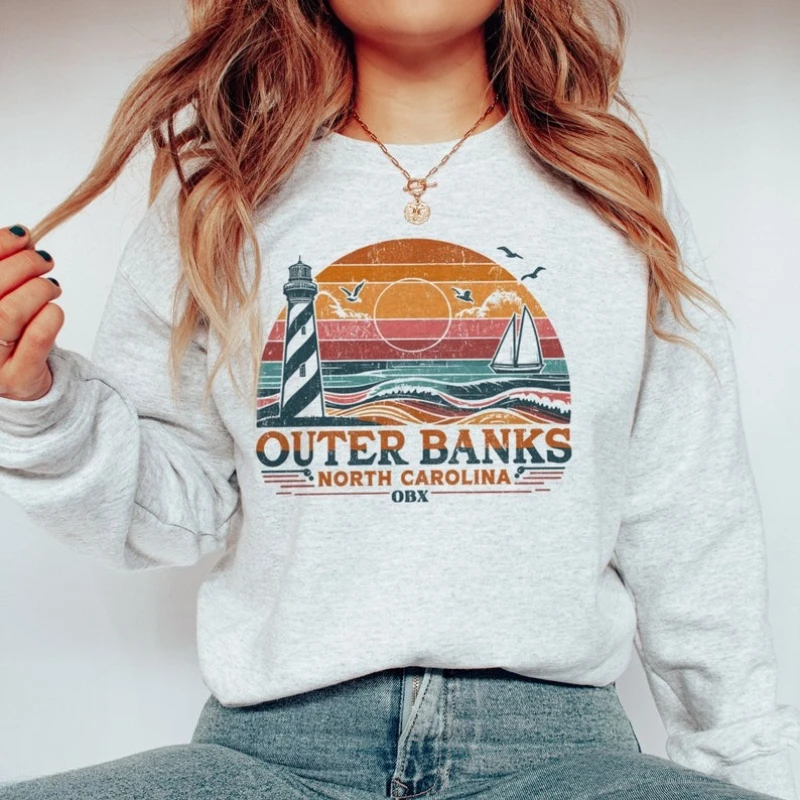 OBX Outer Banks Outerbanks North Carolina Autumn and Winter Sweatshirt NC Crewneck Pogue Life Lighthouse Beachy Thermal Hoodie
OBX Outer Banks Outerbanks North Carolina Autumn and Winter Sweatshirt NC Crewneck Pogue Life Lighthouse Beachy Thermal Hoodie