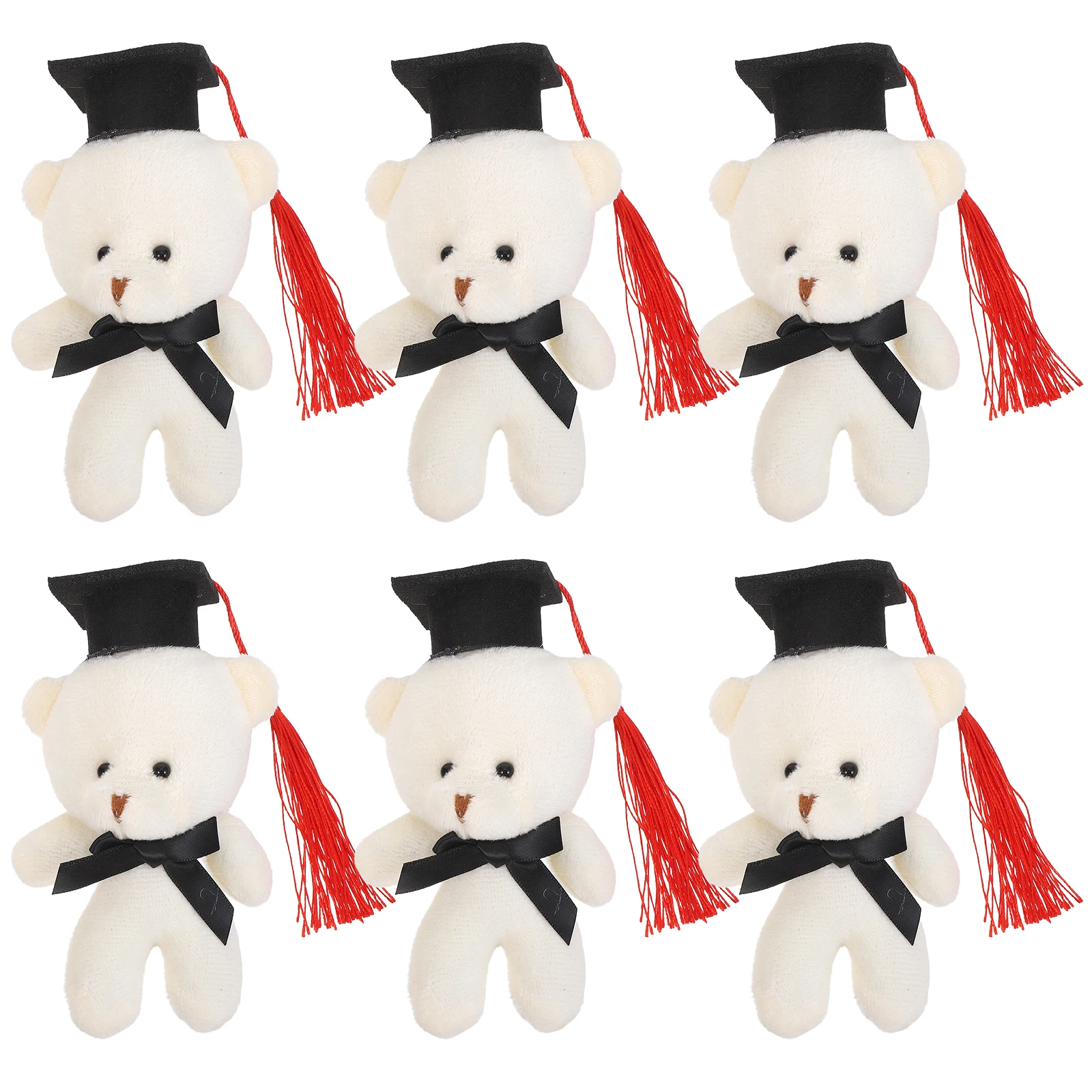 6Pcs Mini Graduation Bear Stuffed Animals with Cap and Bow Tie Cute Party Favors for Girls Boys Graduation Season Decorations
6Pcs Mini Graduation Bear Stuffed Animals with Cap and Bow Tie Cute Party Favors for Girls Boys Graduation Season Decorations