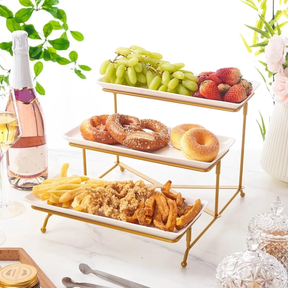 with 3 Porcelain Serving Platters 3 Tier Serving Stand Food Display Party Entertaining Dessert Cupcake Tier Stand Display Cake
with 3 Porcelain Serving Platters 3 Tier Serving Stand Food Display Party Entertaining Dessert Cupcake Tier Stand Display Cake