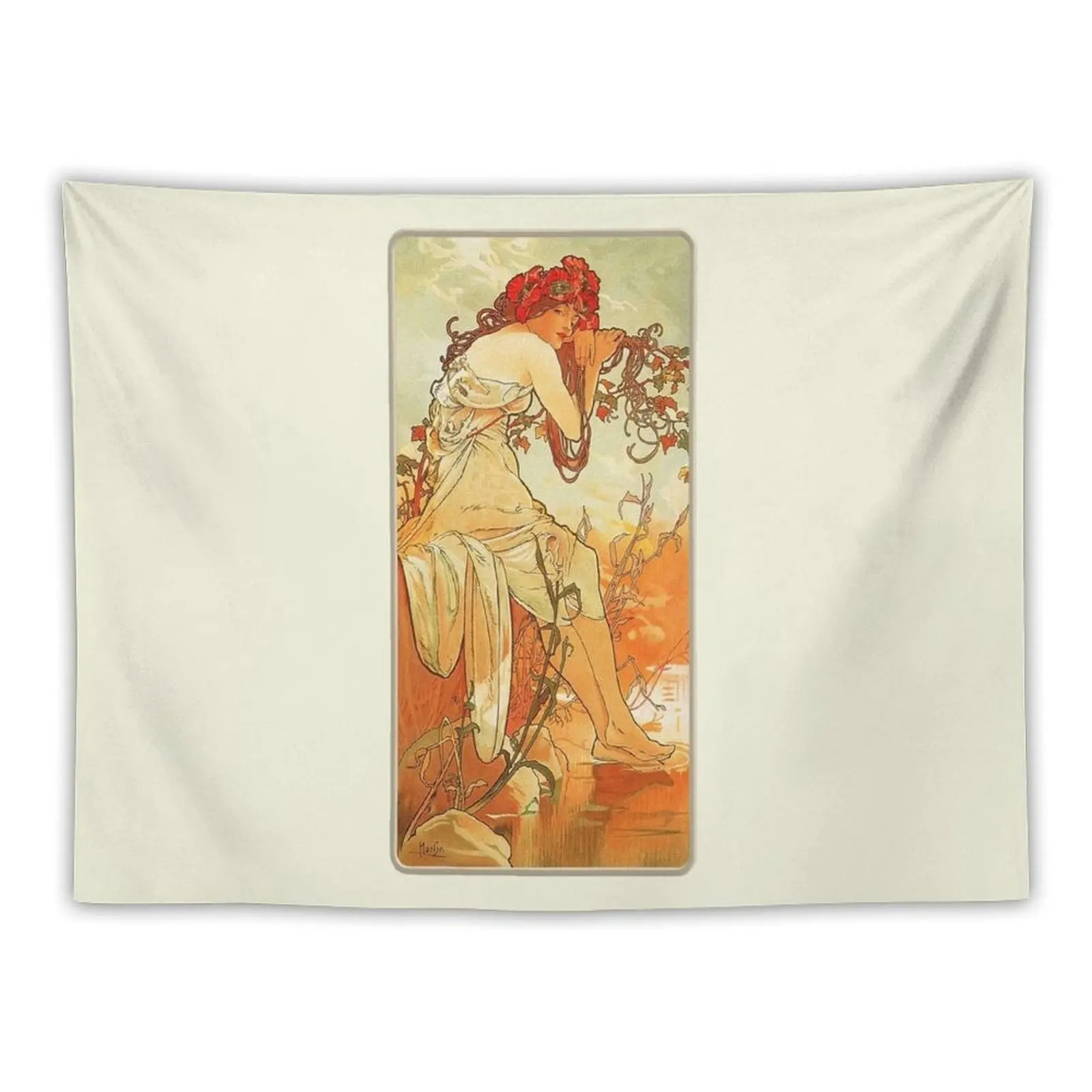 Summer by Mucha - Vintage Four Seasons Reproduction 1896 Tapestry Bedroom Decor Room Aesthetic Decor Tapestry
Summer by Mucha - Vintage Four Seasons Reproduction 1896 Tapestry Bedroom Decor Room Aesthetic Decor Tapestry