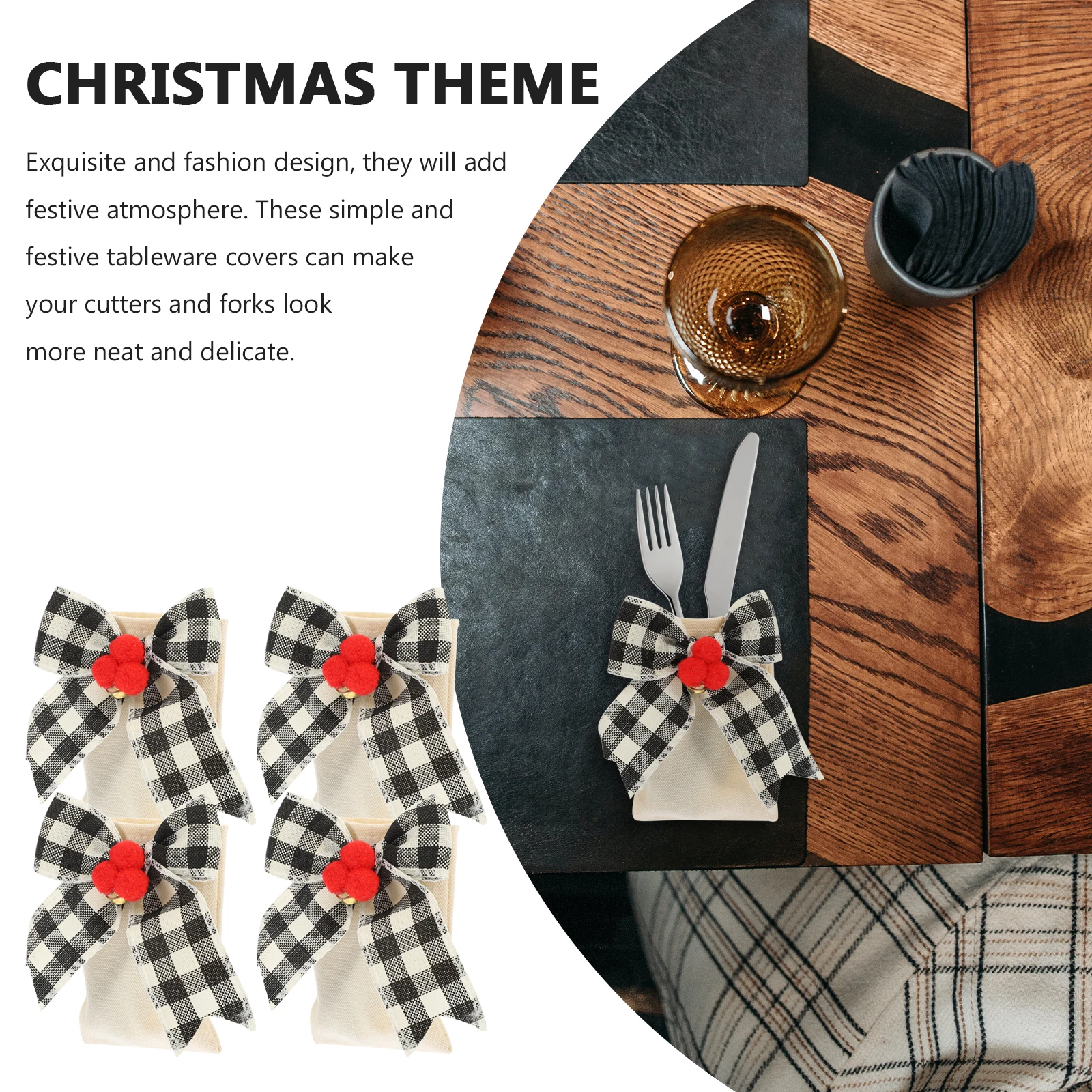 4 Pcs Cutlery Set Restaurant Tableware Decoration Holder Decorations Christmas Silverware Holding Bag Linen Party Bags Home and
4 Pcs Cutlery Set Restaurant Tableware Decoration Holder Decorations Christmas Silverware Holding Bag Linen Party Bags Home and