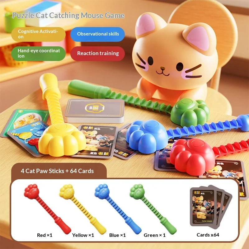 Creative Family Parent-child Interaction Board Games Toys Fun Cat Mouse Playing Strategy Toy Tabletop
Creative Family Parent-child Interaction Board Games Toys Fun Cat Mouse Playing Strategy Toy Tabletop