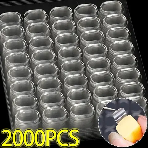 100/2000x Double Sided Tape Adhesive Dots Poster Clear Glue Oval Tape No Traces Doll Foot Fixed Sticker Waterproof For DIY Craft