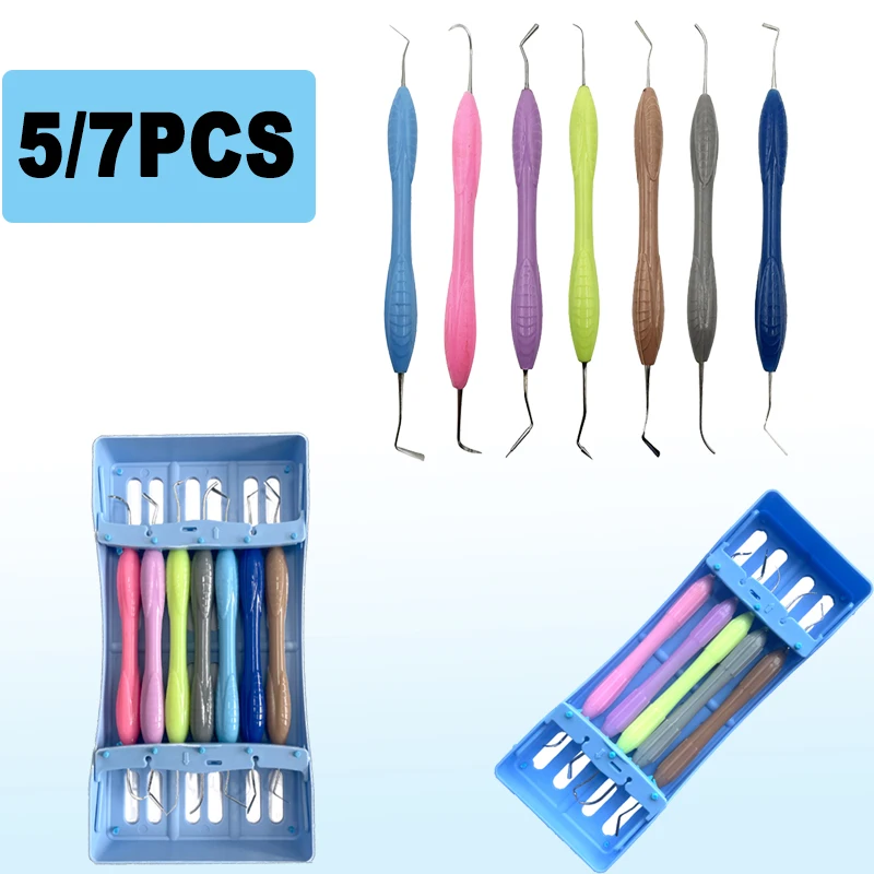 5/7Pcs Dental Composite Resin Filling Spatula Restoration Spatula Silicone Handle Aesthetic Restoration Tool Dental Tool
5/7Pcs Dental Composite Resin Filling Spatula Restoration Spatula Silicone Handle Aesthetic Restoration Tool Dental Tool
