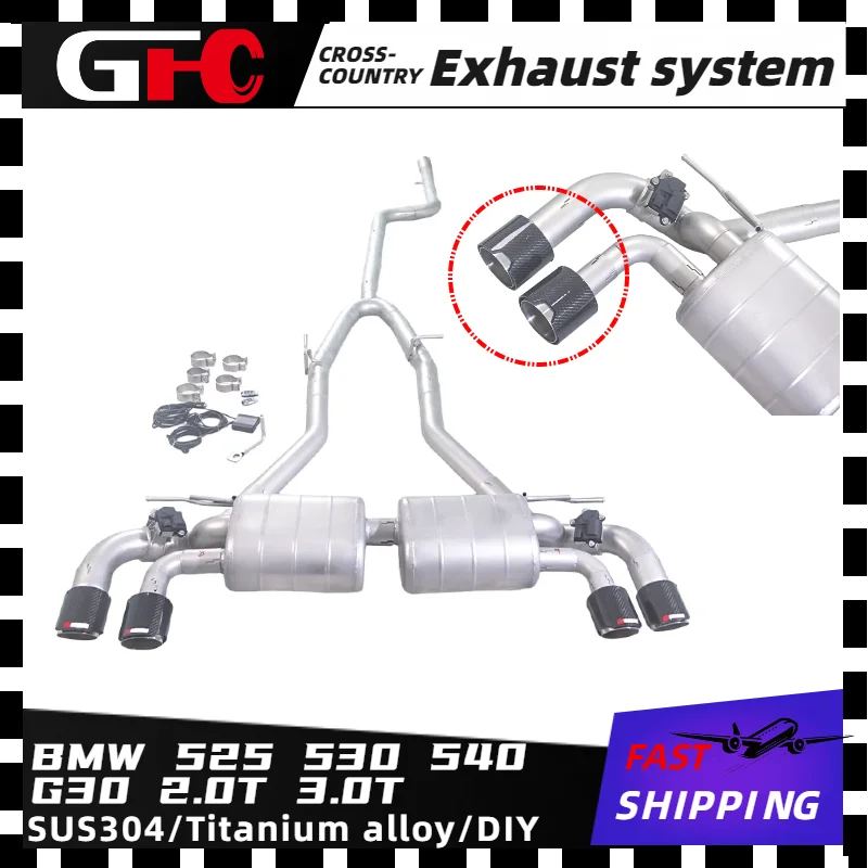 Catback SUS304 High-performance exhaust pipe, electronic valve muffler system 4tips,2017-2023 BMW 525 530 540 G30 2.0T 3.0T
Catback SUS304 High-performance exhaust pipe, electronic valve muffler system 4tips,2017-2023 BMW 525 530 540 G30 2.0T 3.0T