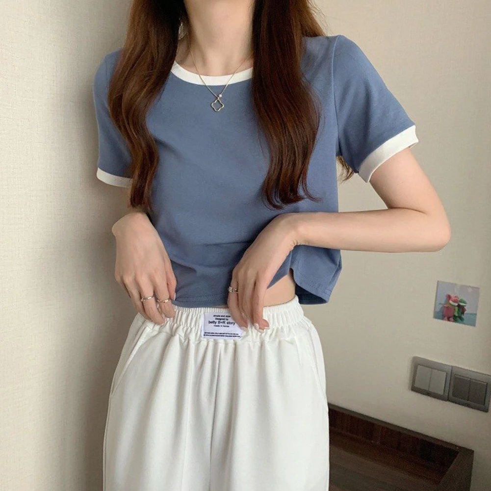 Casual Short Sleeves T-shirt Casual Casual School Uniform Short Sleeve Tops Daily Wear Microelastic Fabric Regular Length
Casual Short Sleeves T-shirt Casual Casual School Uniform Short Sleeve Tops Daily Wear Microelastic Fabric Regular Length