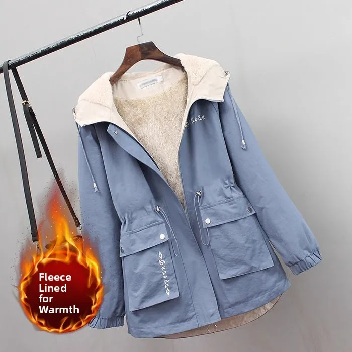 Thickened Fleece Cotton Jacket Women's Autumn Winter New Korean Style Casual Loose Windbreaker Coat Warm Comfortable Fashionable
Thickened Fleece Cotton Jacket Women's Autumn Winter New Korean Style Casual Loose Windbreaker Coat Warm Comfortable Fashionable
