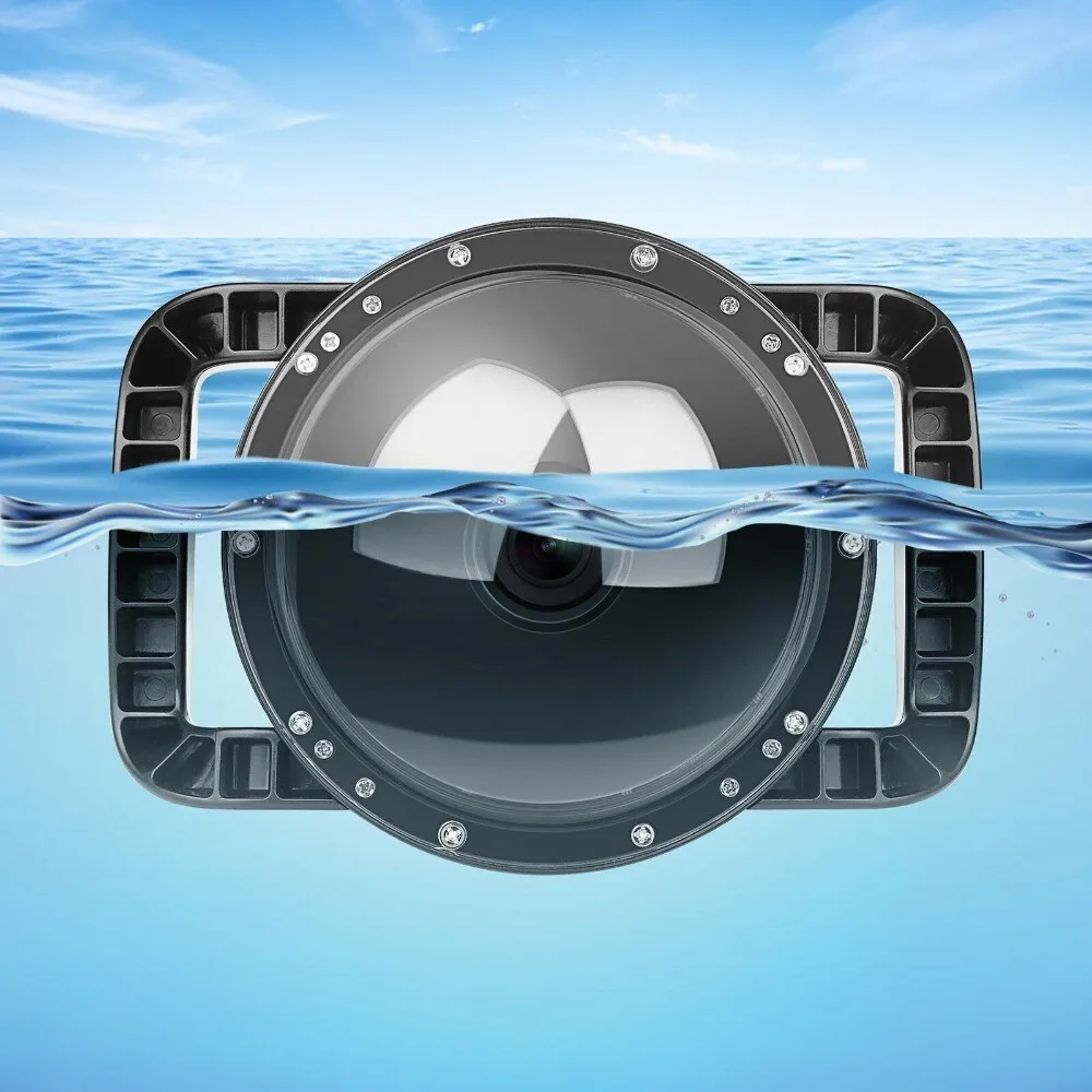 Waterproof Dual Handheld Dome Port Diving Housing Case Surface Lens Cover for DJI Osmo Action 1 Camera Accessories 
Waterproof Dual Handheld Dome Port Diving Housing Case Surface Lens Cover for DJI Osmo Action 1 Camera Accessories
