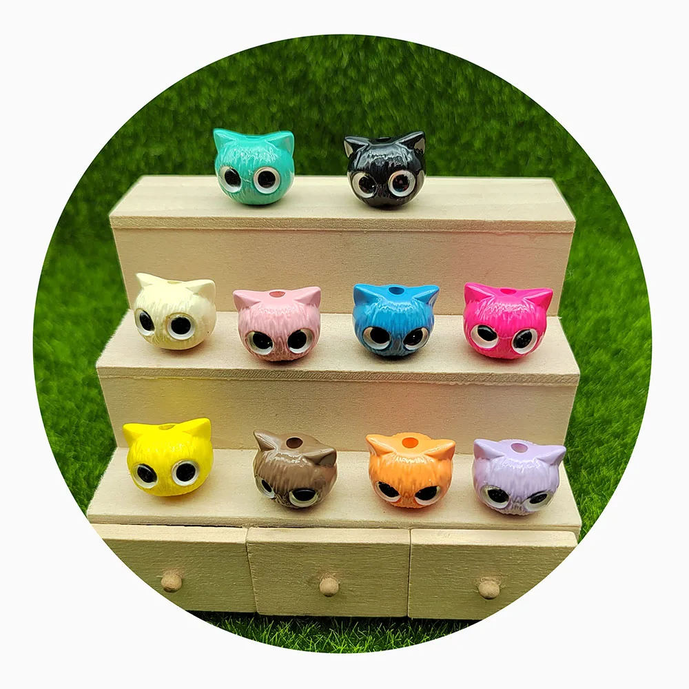 Solid Color Effect Resin Cartoon Cat Head Beads For Handmade Necklace DIY Parts.Jewelry Findings Components
Solid Color Effect Resin Cartoon Cat Head Beads For Handmade Necklace DIY Parts.Jewelry Findings Components