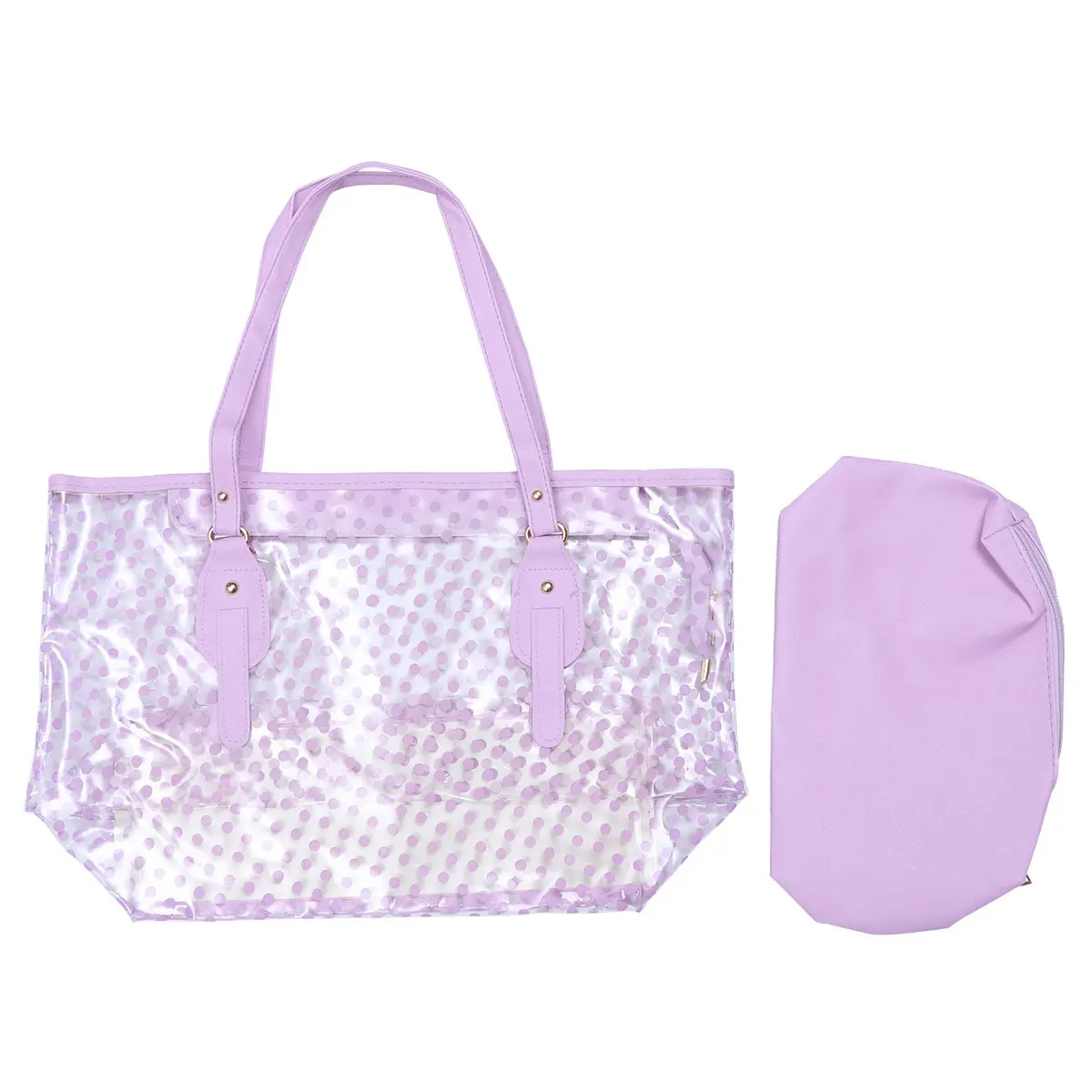 1Pcs Waterproof Beach Bag PVC Round Dots Pattern Fashion Women Handbag Strong Stitching for Swim Travel Beach Accessories
1Pcs Waterproof Beach Bag PVC Round Dots Pattern Fashion Women Handbag Strong Stitching for Swim Travel Beach Accessories