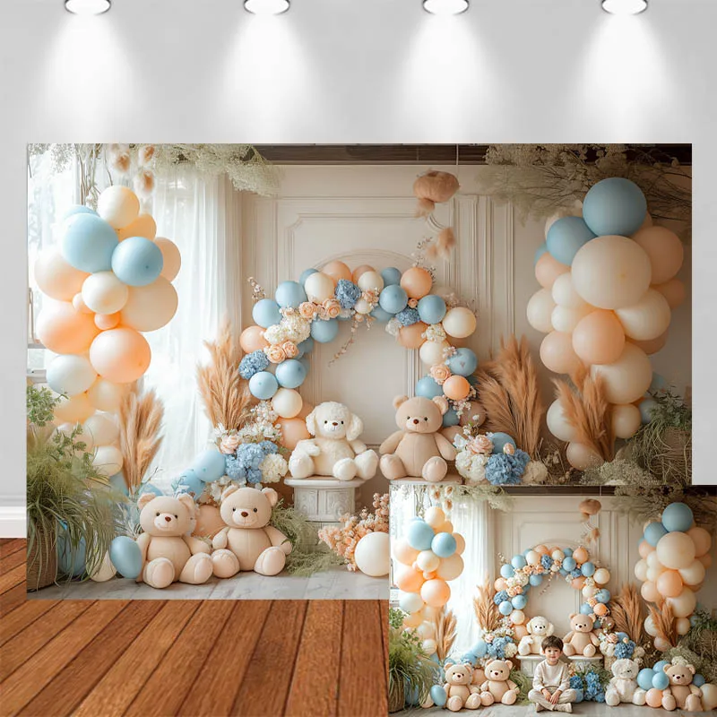 LS Photography Background Arch Balloon Bear White Curtain Pampas Decor Birthday Cake Smash Kids Portrait Photo Backdrop Studio
LS Photography Background Arch Balloon Bear White Curtain Pampas Decor Birthday Cake Smash Kids Portrait Photo Backdrop Studio