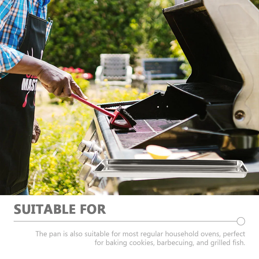 Reusable Food Tray Oven Pan Reel Snack Storage Rectangular Design Trays for Baking Stainless Steel Metal
Reusable Food Tray Oven Pan Reel Snack Storage Rectangular Design Trays for Baking Stainless Steel Metal