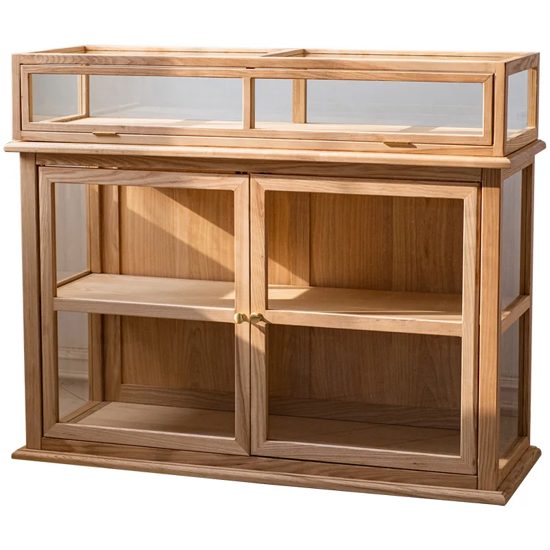Шкаф-витрина из цельного дерева, пылезащитный прозрачный ювелирный чайный сервиз, коммерческий шкафчик, японская выставка
Шкаф-витрина из цельного дерева, пылезащитный прозрачный ювелирный чайный сервиз, коммерческий шкафчик, японская выставка