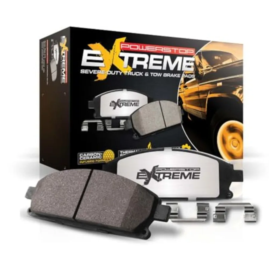 PowerStop Rear Ceramic Brake Pads for 2014-2018 Chevy Silverado 1500 2015-2020 Suburban 2015-2020 Tahoe 2014-2018 GMC Sierra 15
PowerStop Rear Ceramic Brake Pads for 2014-2018 Chevy Silverado 1500 2015-2020 Suburban 2015-2020 Tahoe 2014-2018 GMC Sierra 15