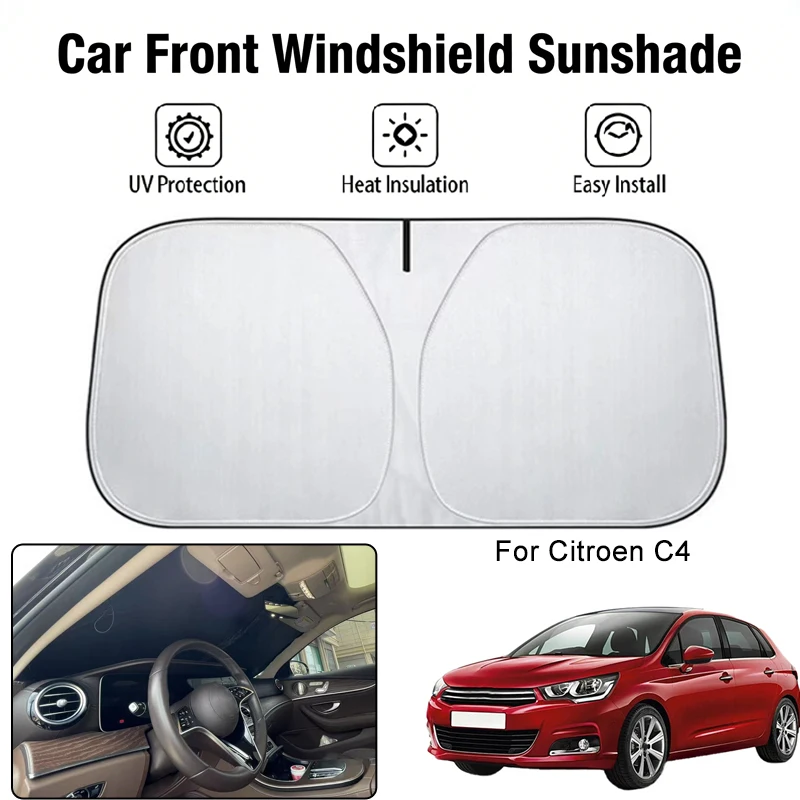 Солнцезащитный чехол на лобовое стекло автомобиля для Citroen C4, защита от ультрафиолета, теплоизоляция, аксессуары для защиты от солнца в салоне автомобиля
Солнцезащитный чехол на лобовое стекло автомобиля для Citroen C4, защита от ультрафиолета, теплоизоляция, аксессуары для защиты от солнца в салоне автомобиля