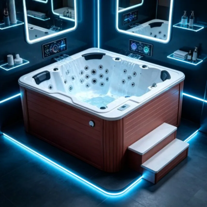 6 Person Acrylic Spa Hot Tub Whirlpool Massage Bathtub Outdoor Jacuzzi with 67 Jets and Balboa Control System CE Approved
6 Person Acrylic Spa Hot Tub Whirlpool Massage Bathtub Outdoor Jacuzzi with 67 Jets and Balboa Control System CE Approved