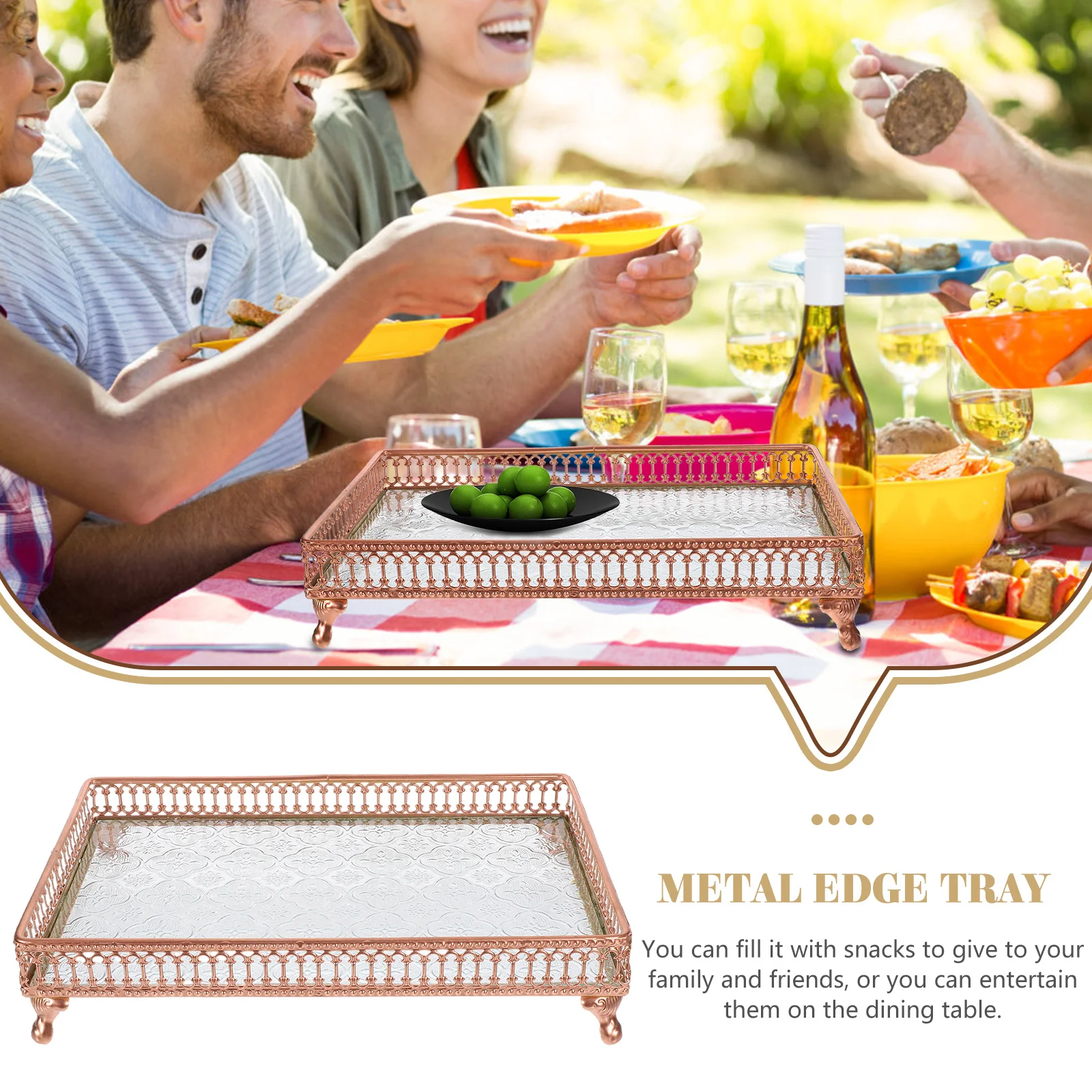 Exquisite Flower Tray Snack Serving Tray for Kitchen Dining Table Large Capacity Candy Fruit Plate Dessert
Exquisite Flower Tray Snack Serving Tray for Kitchen Dining Table Large Capacity Candy Fruit Plate Dessert
