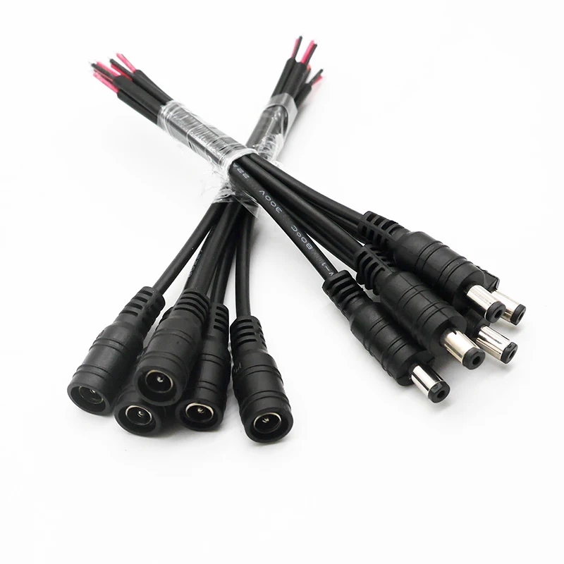 10pcs/pack 5.5x2.1 female/male DC Connector Plug Cable Wire use For 3528 5050 CCTV Camera LED Strip Light
10pcs/pack 5.5x2.1 female/male DC Connector Plug Cable Wire use For 3528 5050 CCTV Camera LED Strip Light