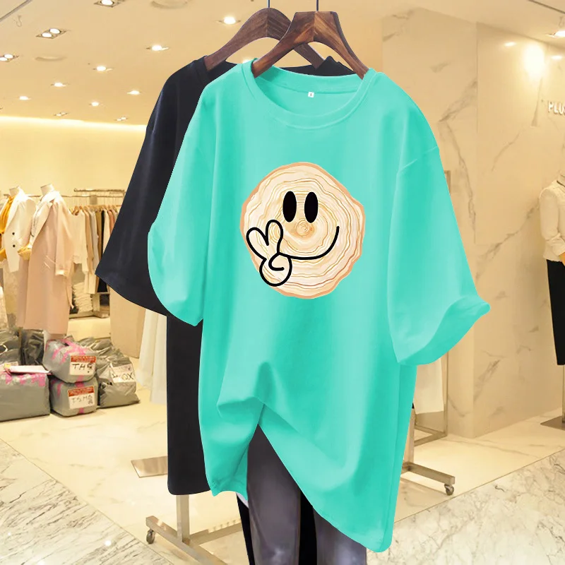 Summer Y2k Cartoon Printed Basic T-shirt, 100% Cotton Vintage Loose Casual Pullovers, Women Clothing O-neck Short Sleeve Top Tee
Summer Y2k Cartoon Printed Basic T-shirt, 100% Cotton Vintage Loose Casual Pullovers, Women Clothing O-neck Short Sleeve Top Tee
