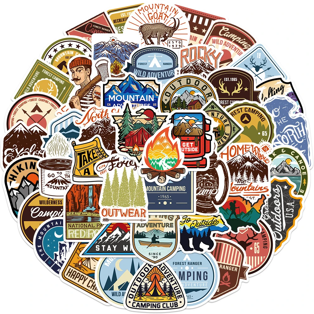 10/30/48pcs Outdoor Explore Mountain Climbing Stickers Skateboard Guitar Motorcycle Phone Car Bike Waterproof Sticker Kid Toy
10/30/48pcs Outdoor Explore Mountain Climbing Stickers Skateboard Guitar Motorcycle Phone Car Bike Waterproof Sticker Kid Toy