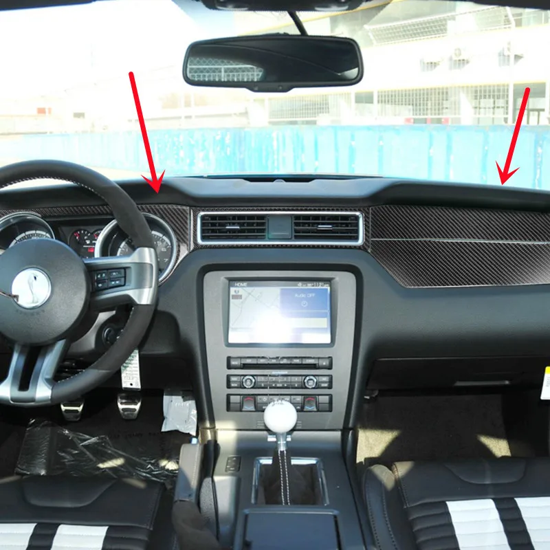Carbon Fiber Dashboard Panel Modification Cover Air Outlet Trim Strips Stickers For Ford Mustang 09 Car Interior Accessories
Carbon Fiber Dashboard Panel Modification Cover Air Outlet Trim Strips Stickers For Ford Mustang 09 Car Interior Accessories