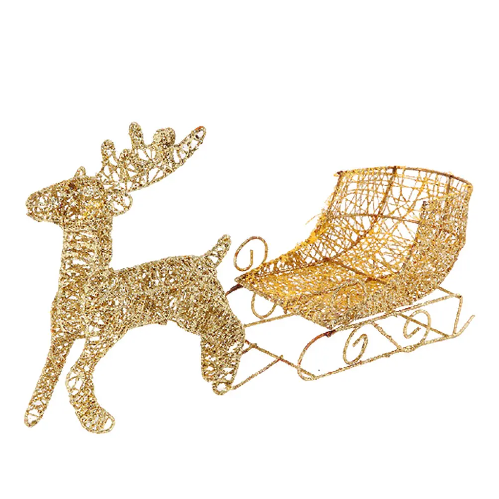 Christmas Elk Sleigh Car Decor Golden Desktop Prop High Quality Iron Festive nament Decorations Christmas Adornment
Christmas Elk Sleigh Car Decor Golden Desktop Prop High Quality Iron Festive nament Decorations Christmas Adornment