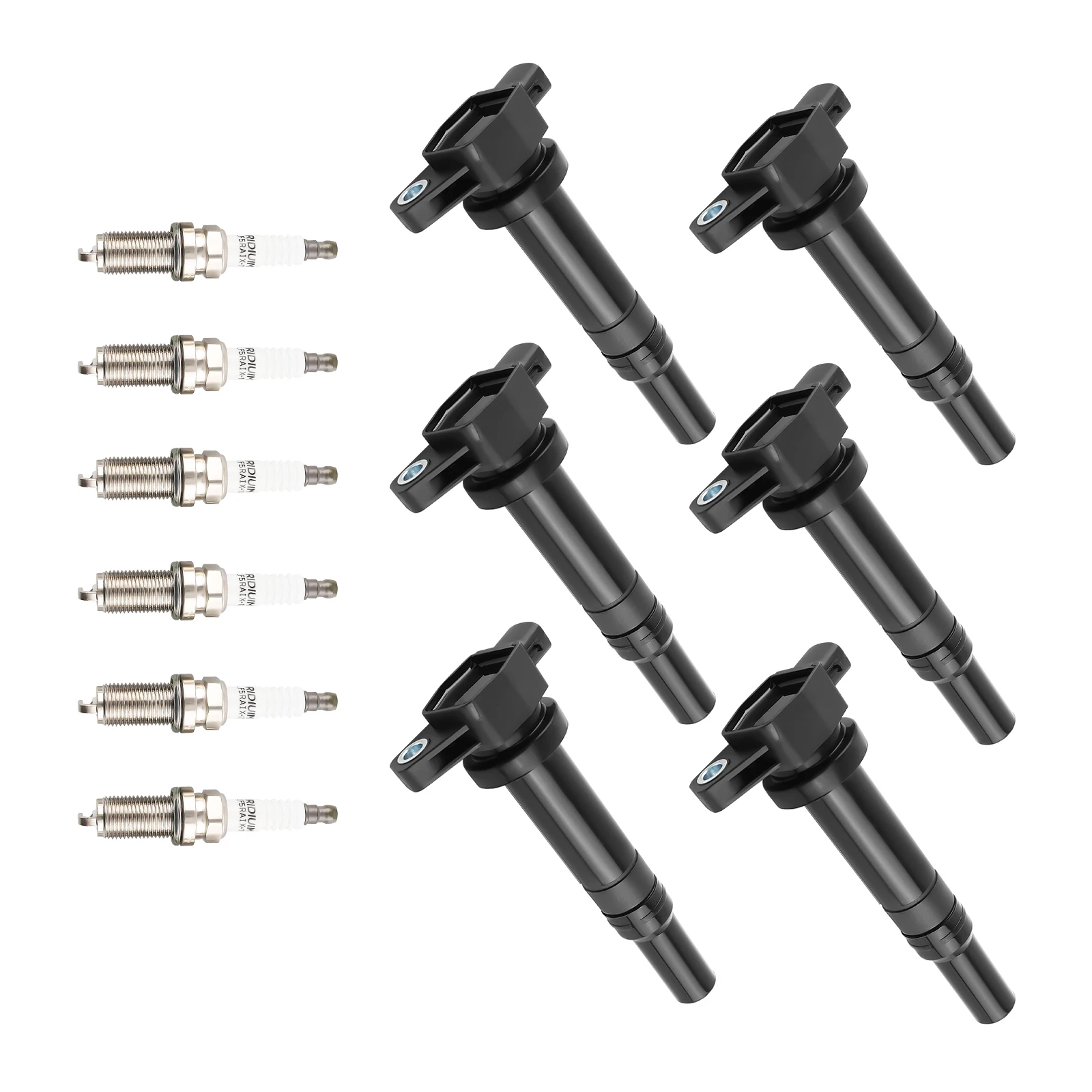 Set of 6 Ignition + Spark Plugs For Hyundai Kia Optima V6 2.7L 2007-2010 UF558
Set of 6 Ignition + Spark Plugs For Hyundai Kia Optima V6 2.7L 2007-2010 UF558