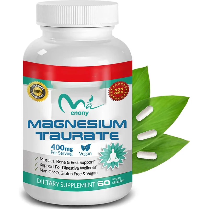 Pure elemental magnesium powder with 400mg taurine magnesium, 60 capsules, heart health and joint supplement
Pure elemental magnesium powder with 400mg taurine magnesium, 60 capsules, heart health and joint supplement