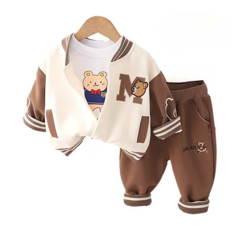 New Autumn Baby Clothes Set Children Boys Sports Jacket T-Shirt Pants 3Pcs/Sets Kids Clothing Infant Costume Toddler Tracksuits
New Autumn Baby Clothes Set Children Boys Sports Jacket T-Shirt Pants 3Pcs/Sets Kids Clothing Infant Costume Toddler Tracksuits