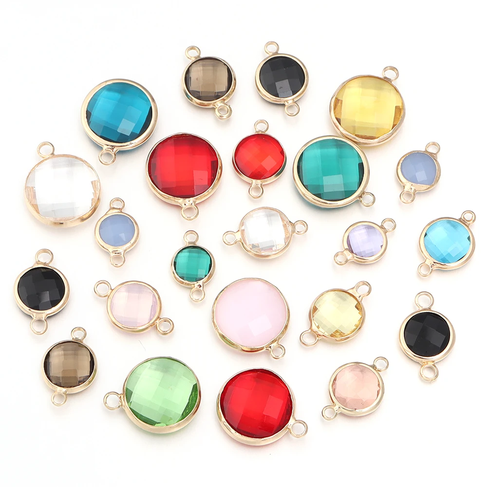 10Pcs Glass Small Pendant Copper Edging Colorful Round Pendant For DIY Fashion Necklace Bracelet Party Jewelry Gift Supplies
10Pcs Glass Small Pendant Copper Edging Colorful Round Pendant For DIY Fashion Necklace Bracelet Party Jewelry Gift Supplies