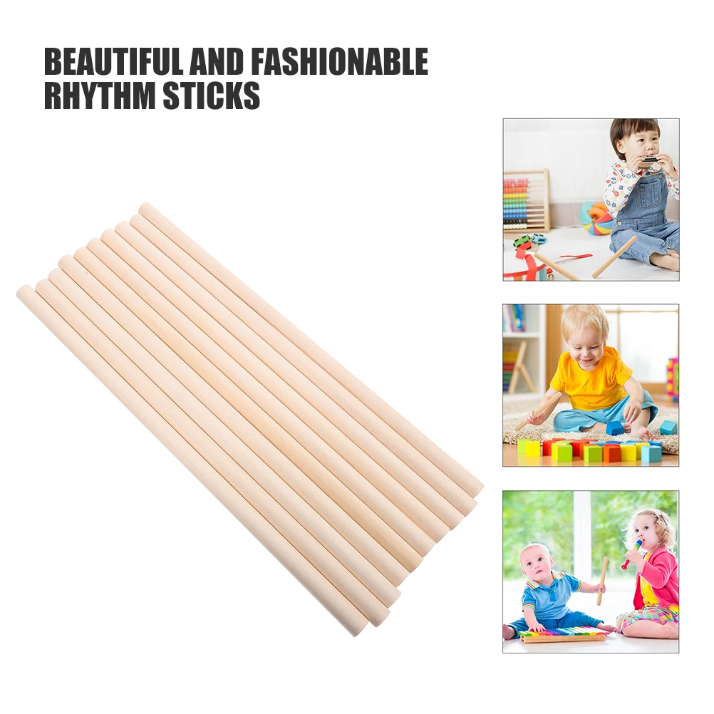 10 Pcs Rhythm Stick Musical Instrument Accessories Sticks Beige Hand Percussion Instruments Child 
10 Pcs Rhythm Stick Musical Instrument Accessories Sticks Beige Hand Percussion Instruments Child