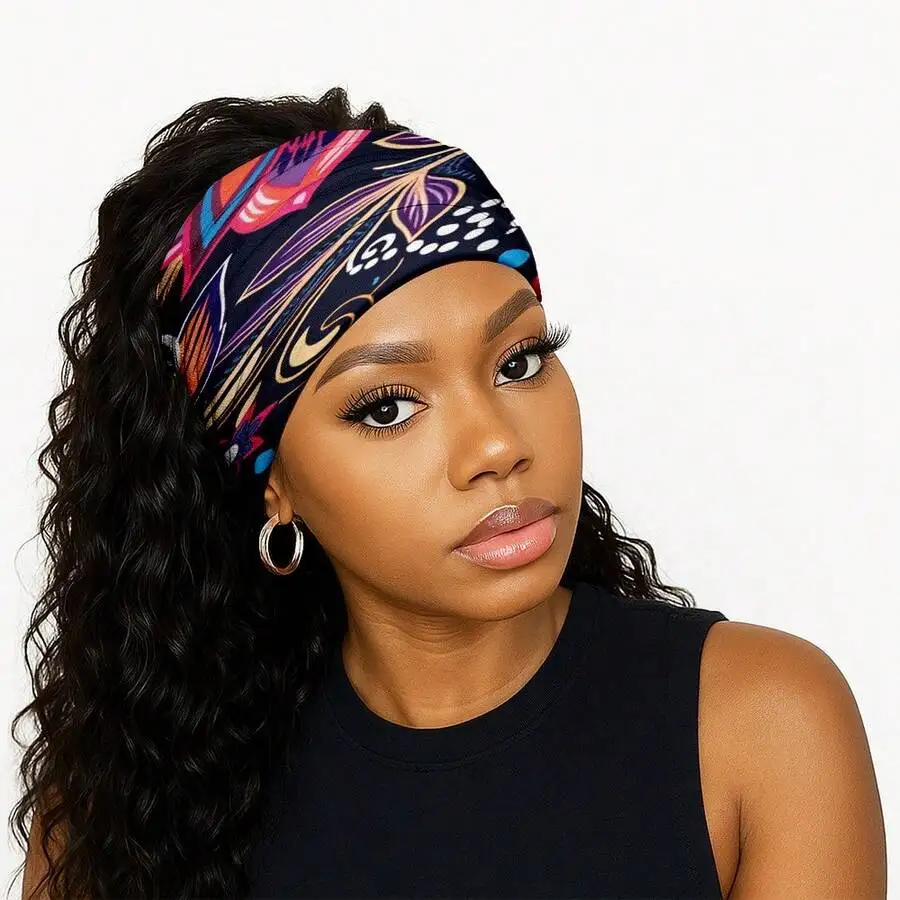 Women Bohemian Floral Print Wide Elastic Headband Multicolor Soft Breathable Non-Slip Hair Wrap For Yoga Workout Daily Wear
Women Bohemian Floral Print Wide Elastic Headband Multicolor Soft Breathable Non-Slip Hair Wrap For Yoga Workout Daily Wear