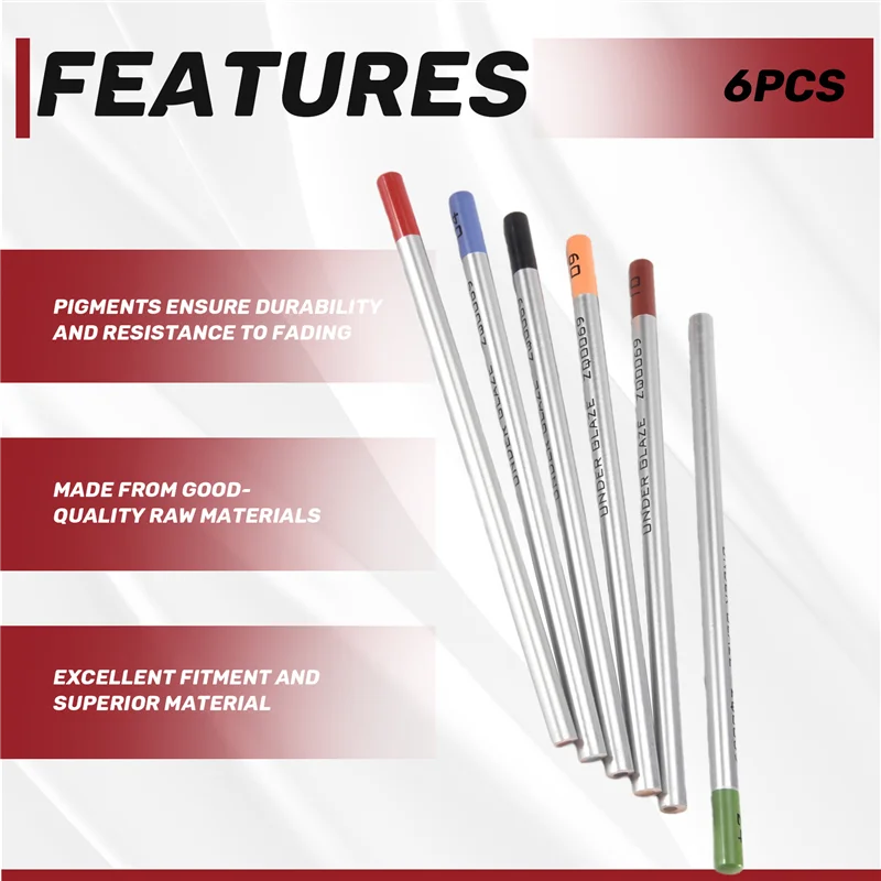 Practical-6Pcs Pencils Underglaze Pencils For Pottery For Decorating Fused Glass And Under Glaze Ceramics
Practical-6Pcs Pencils Underglaze Pencils For Pottery For Decorating Fused Glass And Under Glaze Ceramics