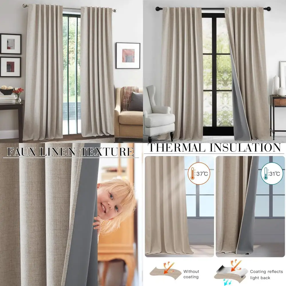 Затемняющие шторы с льняной текстурой, длина 102, термоизоляция, конфиденциальность, для домашнего кинотеатра, патио и многого другого, 52 x 102, бежевый, 2 подноса
Затемняющие шторы с льняной текстурой, длина 102, термоизоляция, конфиденциальность, для домашнего кинотеатра, патио и многого другого, 52 x 102, бежевый, 2 подноса