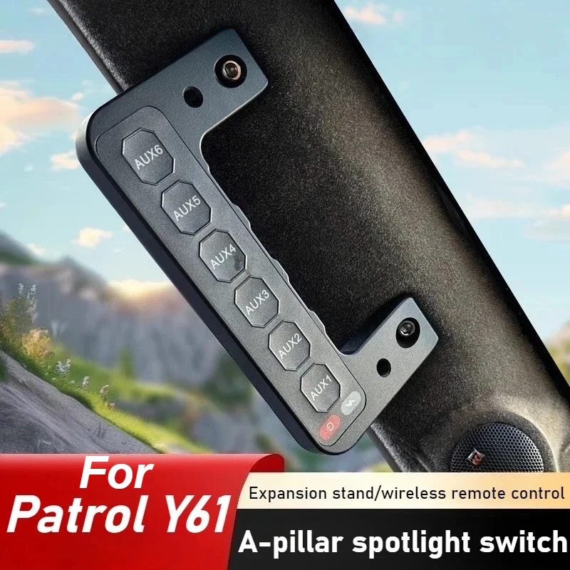 Для Patrol Y61 A-Pillar 6-позиционный переключатель с ручкой, модифицированный прожектор 12 В, встроенный переключатель, аксессуары для беспроводного контроллера
Для Patrol Y61 A-Pillar 6-позиционный переключатель с ручкой, модифицированный прожектор 12 В, встроенный переключатель, аксессуары для беспроводного контроллера