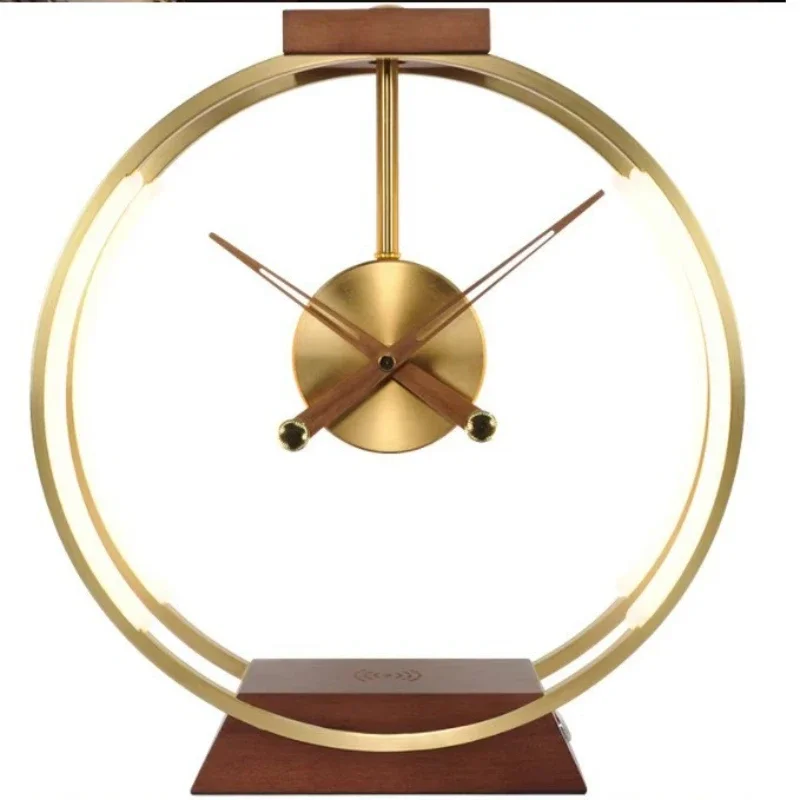 Light luxury modern creative clock desk lamp, dimmable smart charging bedroom desktop ornament night light
Light luxury modern creative clock desk lamp, dimmable smart charging bedroom desktop ornament night light