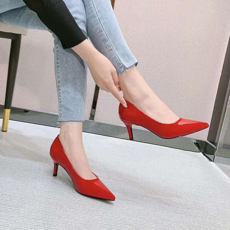 Size 31-43 Black High Heel Women Shoes Red Blue Yellow Pumps Work Party Shoes Stiletto Heels
Size 31-43 Black High Heel Women Shoes Red Blue Yellow Pumps Work Party Shoes Stiletto Heels