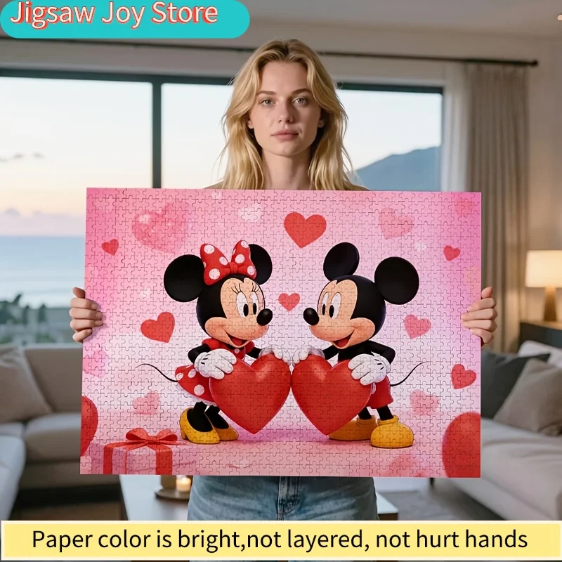 2D Flat, 1000pcs DISNEY Mickey & Puzzle Suitable for, Jigsaw Brain with Iconic Red Heart & Polka Dot Minnie, / Tabletop Activi
2D Flat, 1000pcs DISNEY Mickey & Puzzle Suitable for, Jigsaw Brain with Iconic Red Heart & Polka Dot Minnie, / Tabletop Activi
