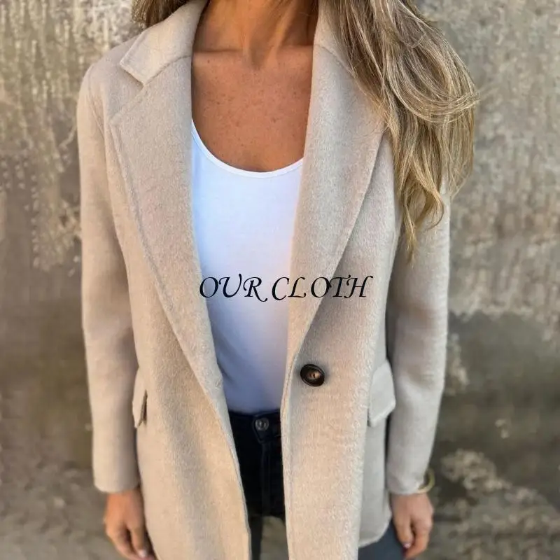 Женский однотонный пиджак из полушерстяной смеси, повседневный деловой офис с открытой передней частью, короткая куртка, Y1AC
Женский однотонный пиджак из полушерстяной смеси, повседневный деловой офис с открытой передней частью, короткая куртка, Y1AC