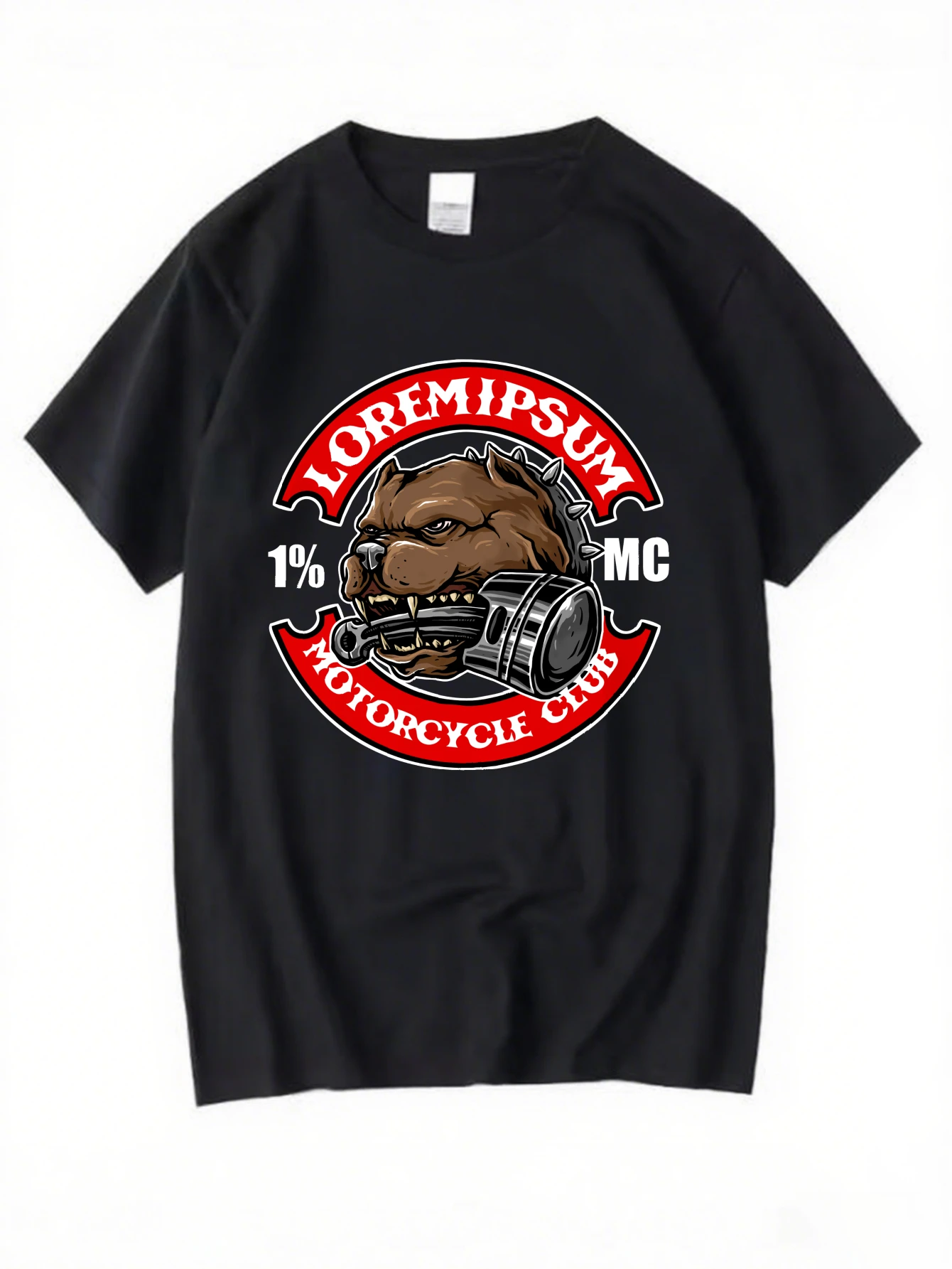 Retro Motorcycle Club Logo Graphic T-Shirt for Men, Biker Gang Short Sleeve Tee, Classic Biker Print Tops
Retro Motorcycle Club Logo Graphic T-Shirt for Men, Biker Gang Short Sleeve Tee, Classic Biker Print Tops