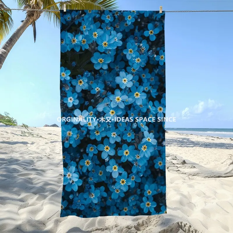 Vibrant Blue Floral Beach Towel Patterned Sunscreen And Windproof Suitable For Swimming Pool Camping Travel
Vibrant Blue Floral Beach Towel Patterned Sunscreen And Windproof Suitable For Swimming Pool Camping Travel