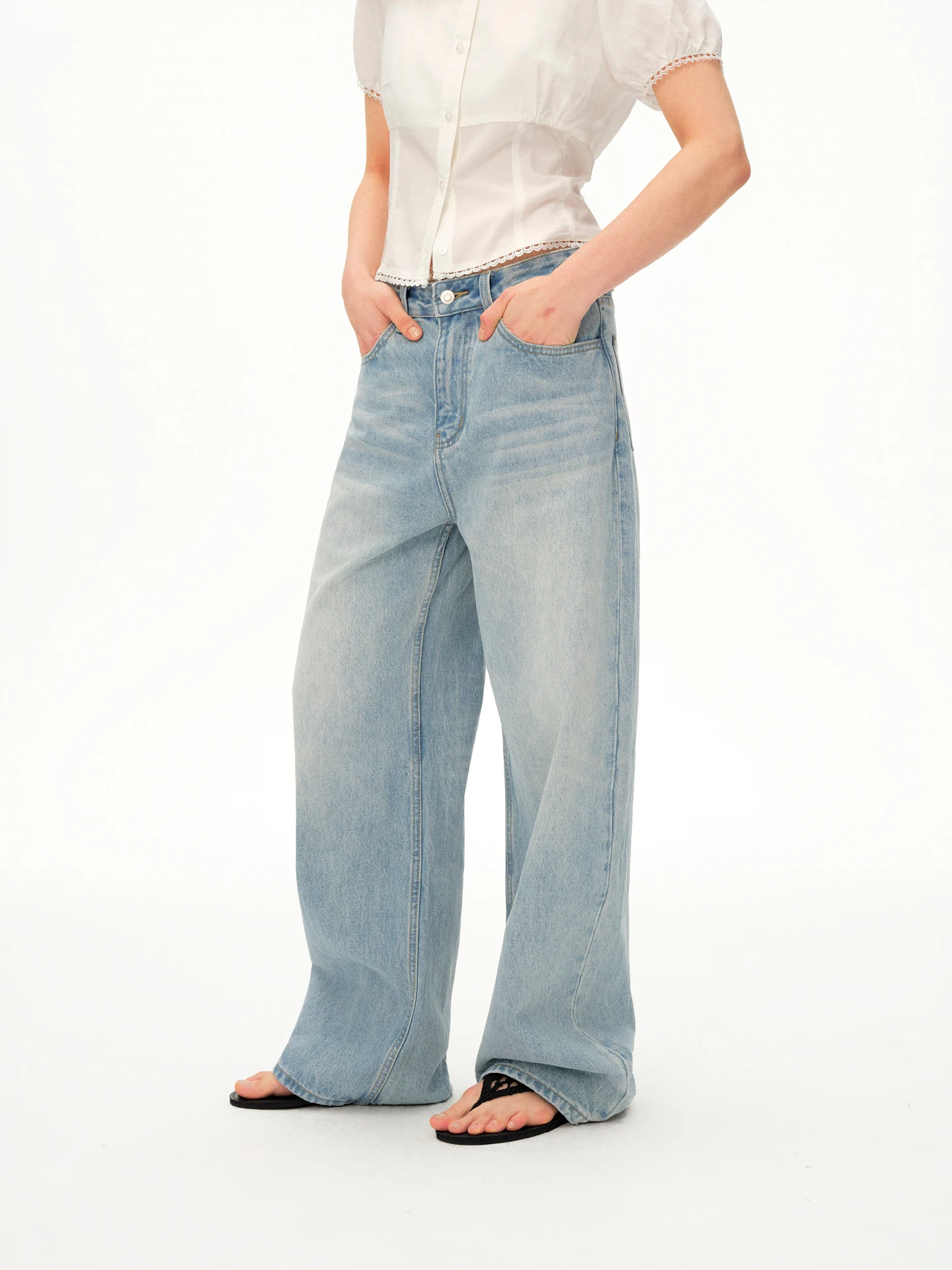 Loose Fit Wide Leg Jeans BGT Lazy Person's Dream Pants Knife Relaxing Style for All Body Types Summer Cotton Denim
Loose Fit Wide Leg Jeans BGT Lazy Person's Dream Pants Knife Relaxing Style for All Body Types Summer Cotton Denim