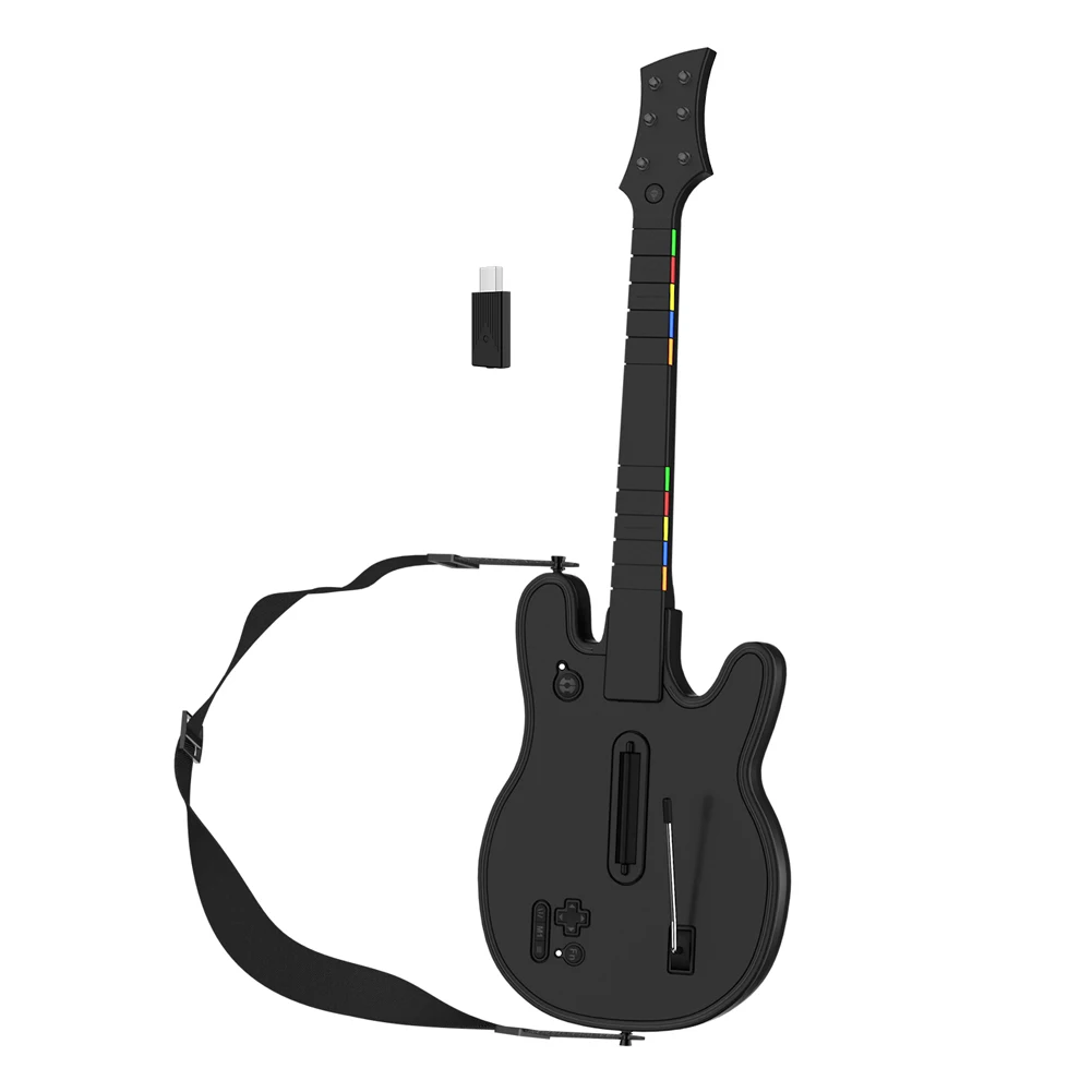 Wireless Guitar Controller 2.4G Wireless PC Guitar Controller Console Gamepad for PS3 PC Guitar Hero Clone Hero Rock Band
Wireless Guitar Controller 2.4G Wireless PC Guitar Controller Console Gamepad for PS3 PC Guitar Hero Clone Hero Rock Band