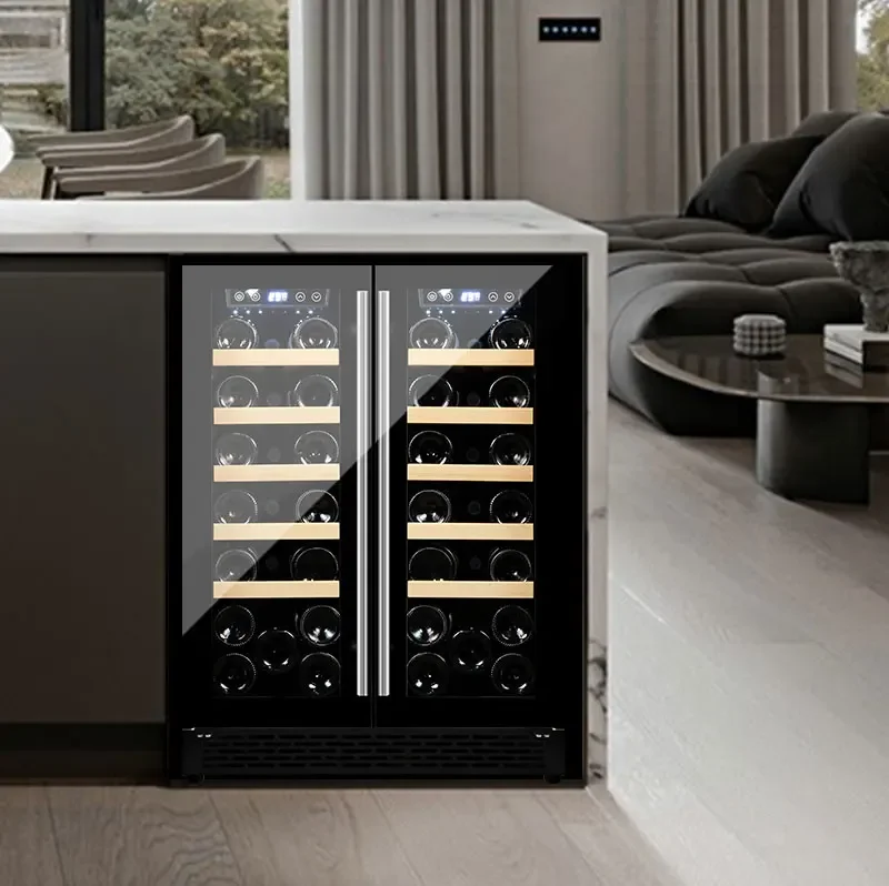 40 Bottles Luxury Electronic Wine Refrigerated Bar Wine Cabinets Dual Door Wine Fridge 120L
40 Bottles Luxury Electronic Wine Refrigerated Bar Wine Cabinets Dual Door Wine Fridge 120L