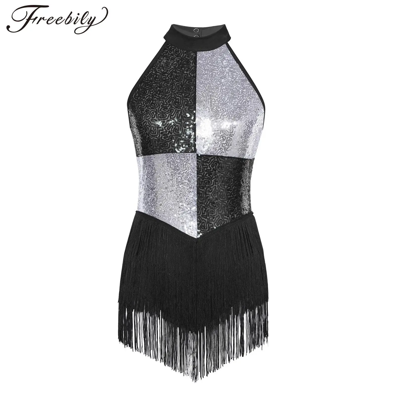 Женский костюм для латинских джазовых танцев, костюм без рукавов с цветными блоками, блестящие блестки и кисточки, купальник для ча-ча, самбы, сальсы, румбы
Женский костюм для латинских джазовых танцев, костюм без рукавов с цветными блоками, блестящие блестки и кисточки, купальник для ча-ча, самбы, сальсы, румбы