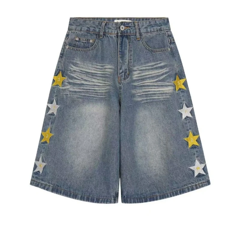 HOUZHOU Y2k Vintage Star Denim Shorts Women American Retro Grunge Baggy Washed Jorts Harajuku Hip Hop Streetwear Wide Leg Jeans
HOUZHOU Y2k Vintage Star Denim Shorts Women American Retro Grunge Baggy Washed Jorts Harajuku Hip Hop Streetwear Wide Leg Jeans