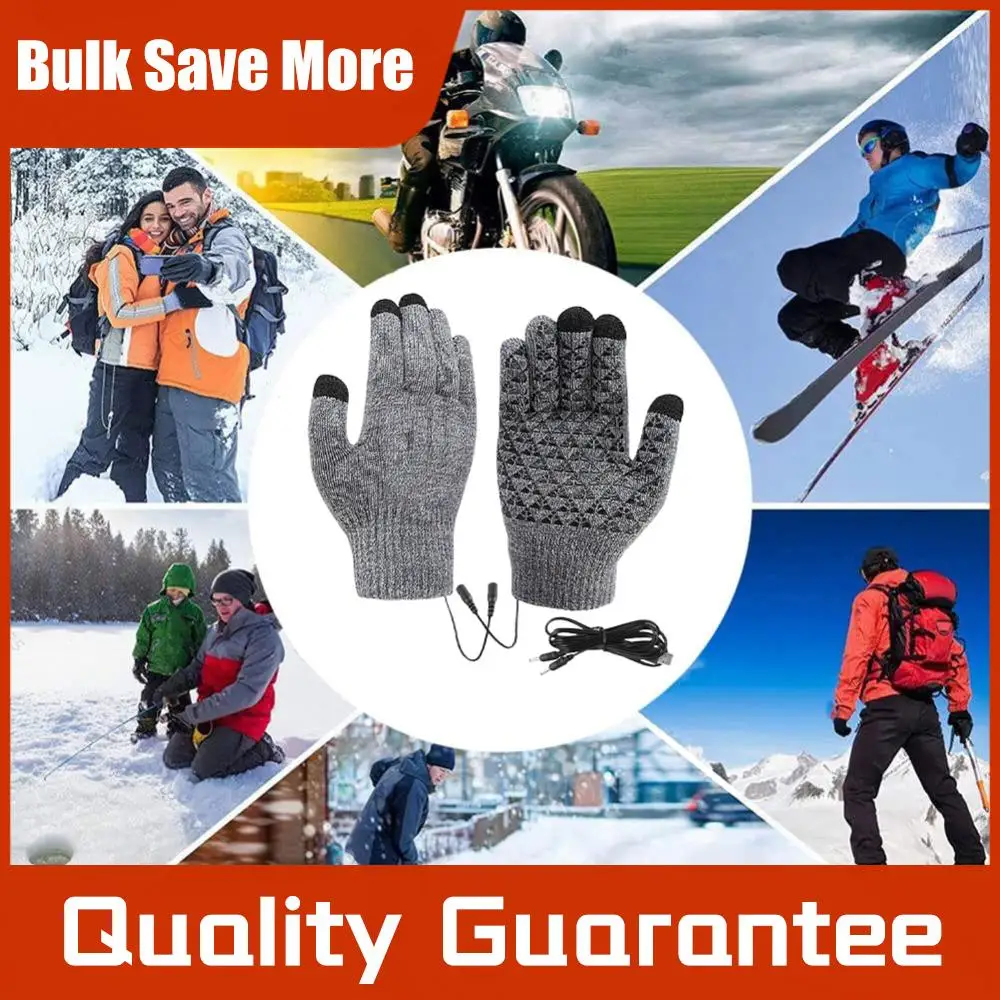 Вязаные перчатки с USB-подогревом, полнопальцевые, нескользящие, термостойкие, утолщенные зимние велосипедные перчатки для занятий спортом на открытом воздухе
Вязаные перчатки с USB-подогревом, полнопальцевые, нескользящие, термостойкие, утолщенные зимние велосипедные перчатки для занятий спортом на открытом воздухе