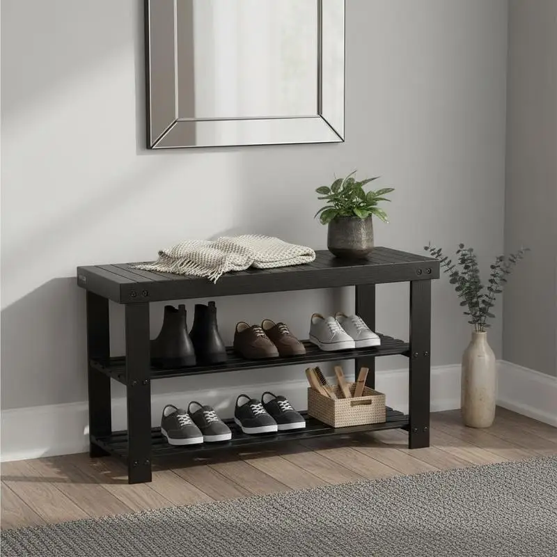 Free Shipping-Footwear Storage Seat 27.6 x 11.3 x 17.8 Inches For Entryway Hallway Living Room, 3-Tier Bamboo Frame 286 lbs Capa
Free Shipping-Footwear Storage Seat 27.6 x 11.3 x 17.8 Inches For Entryway Hallway Living Room, 3-Tier Bamboo Frame 286 lbs Capa