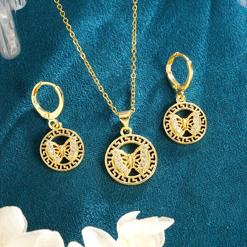 Luxury 24K 9999 Pure Gold Women's Necklace Simple Butterfly Earrings All-match Light Luxury
Luxury 24K 9999 Pure Gold Women's Necklace Simple Butterfly Earrings All-match Light Luxury